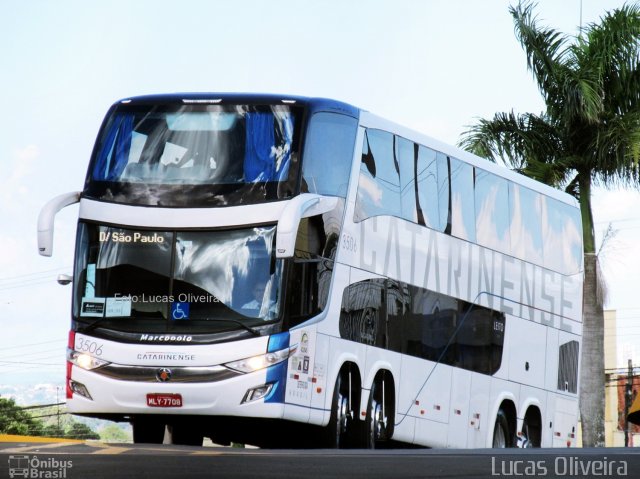 Auto Viação Catarinense 3506 na cidade de Londrina, Paraná, Brasil, por Lucas Oliveira . Número da foto: #4735279.
