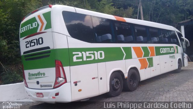 Empresa Gontijo de Transportes 21510 na cidade de Manhuaçu, Minas Gerais, Brasil, por Luis Philippe Cardoso Coelho. Número da foto: #4736396.
