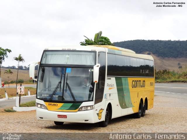 Empresa Gontijo de Transportes 11580 na cidade de João Monlevade, Minas Gerais, Brasil, por Antonio Carlos Fernandes. ID da foto: 4739301.