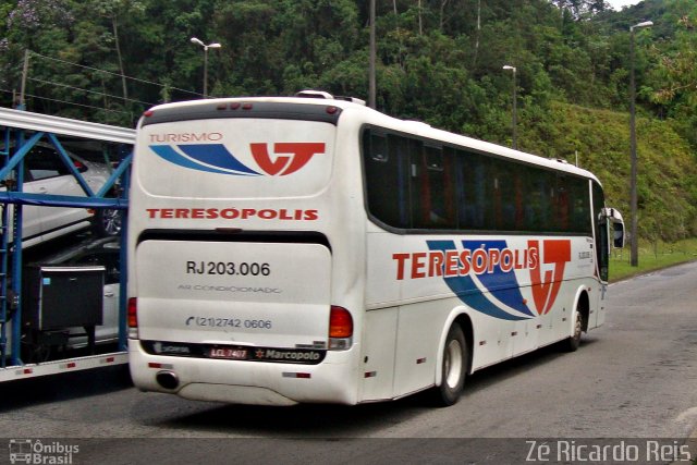 Viação Teresópolis RJ 203.006 na cidade de Petrópolis, Rio de Janeiro, Brasil, por Zé Ricardo Reis. Número da foto: #4739180.