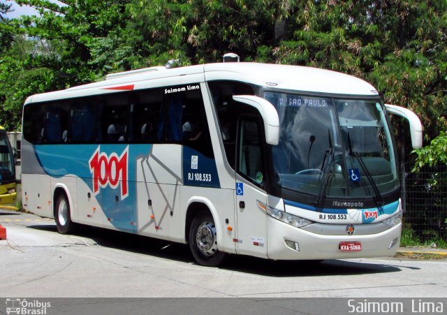 Auto Viação 1001 RJ 108.553 na cidade de São Paulo, São Paulo, Brasil, por Saimom  Lima. ID da foto: 4739610.