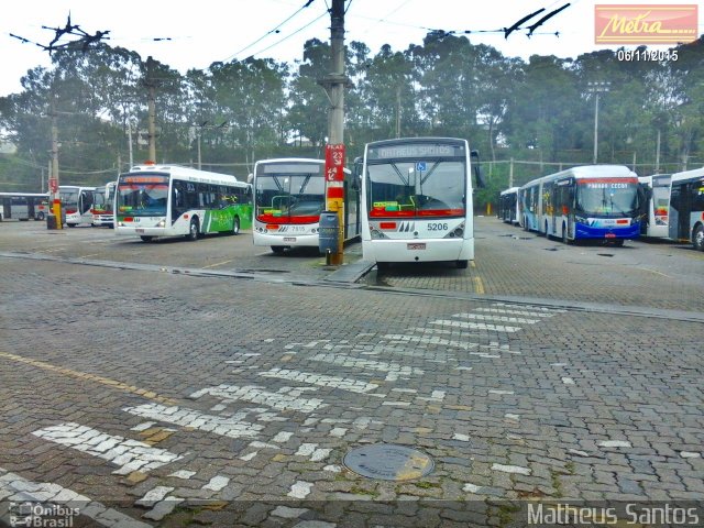 Metra - Sistema Metropolitano de Transporte 5206 na cidade de São Bernardo do Campo, São Paulo, Brasil, por Matheus Santos Cavalcante. Número da foto: #4740954.