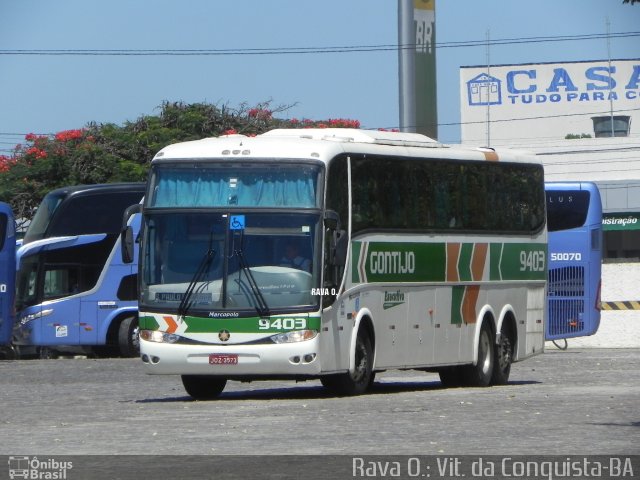 Empresa Gontijo de Transportes 9403 na cidade de Vitória da Conquista, Bahia, Brasil, por Rava Ogawa. ID da foto: 4741420.