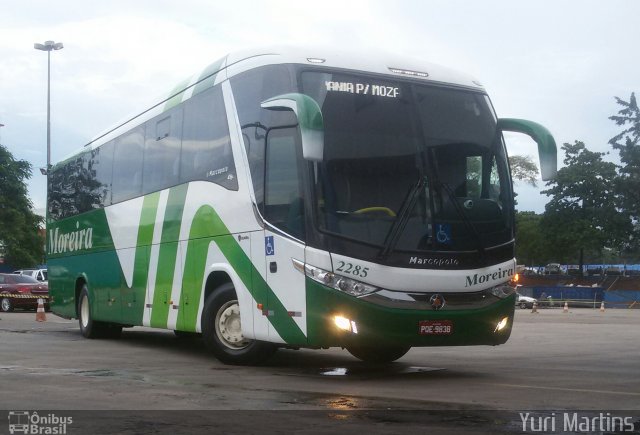 Empresa de Transportes e Turismo Moreira 2285 na cidade de Goiânia, Goiás, Brasil, por Yuri Martins. Número da foto: #4740953.