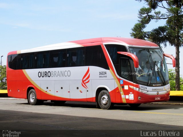 Viação Ouro Branco 16224 na cidade de Londrina, Paraná, Brasil, por Lucas Oliveira . Número da foto: #4740701.