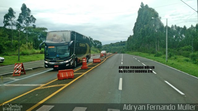 Viação Garcia 7257 na cidade de Londrina, Paraná, Brasil, por Adryan Fernando Muller. Número da foto: #4740937.