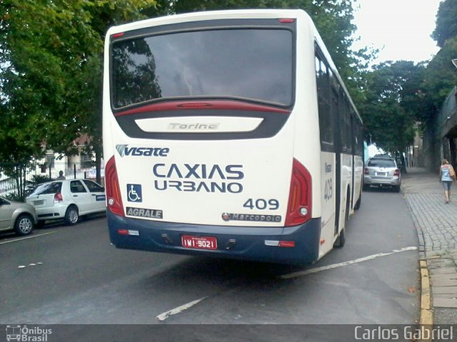 Visate - Viação Santa Tereza 409 na cidade de Caxias do Sul, Rio Grande do Sul, Brasil, por Carlos Gabriel. ID da foto: 4741002.