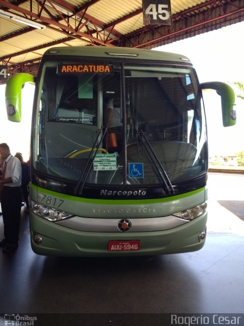 Viação Garcia 7817 na cidade de Londrina, Paraná, Brasil, por Rogério César. Número da foto: #4741879.