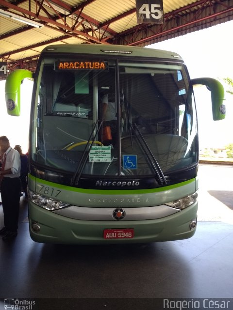 Viação Garcia 7817 na cidade de Londrina, Paraná, Brasil, por Rogério César. ID da foto: 4741879.