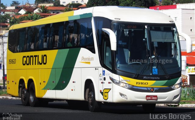 Empresa Gontijo de Transportes 19160 na cidade de Araxá, Minas Gerais, Brasil, por Lucas Borges . Número da foto: #4744296.