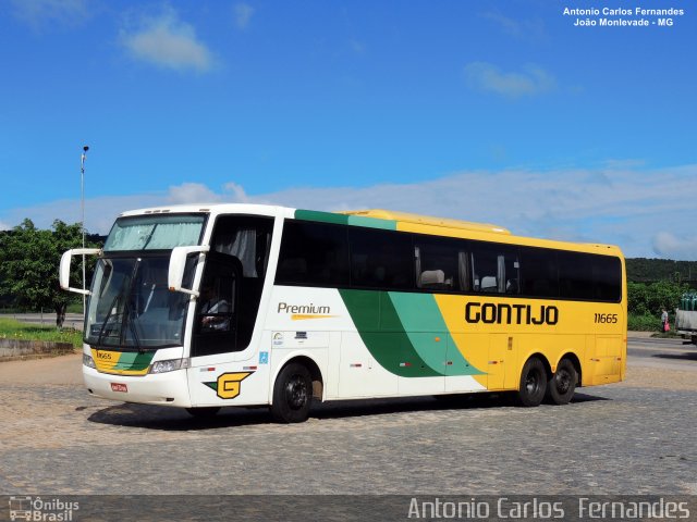 Empresa Gontijo de Transportes 11665 na cidade de João Monlevade, Minas Gerais, Brasil, por Antonio Carlos Fernandes. Número da foto: #4744027.