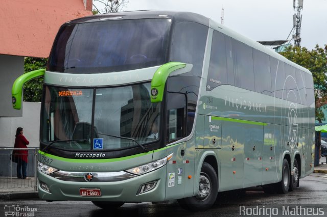 Viação Garcia 7847 na cidade de Rio de Janeiro, Rio de Janeiro, Brasil, por Rodrigo Matheus. ID da foto: 4743091.