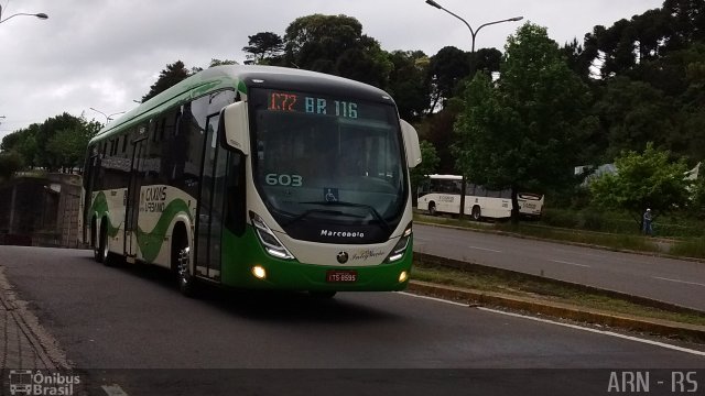 Visate - Viação Santa Tereza 603 na cidade de Caxias do Sul, Rio Grande do Sul, Brasil, por Alexandre Rodrigo. Número da foto: #4744830.