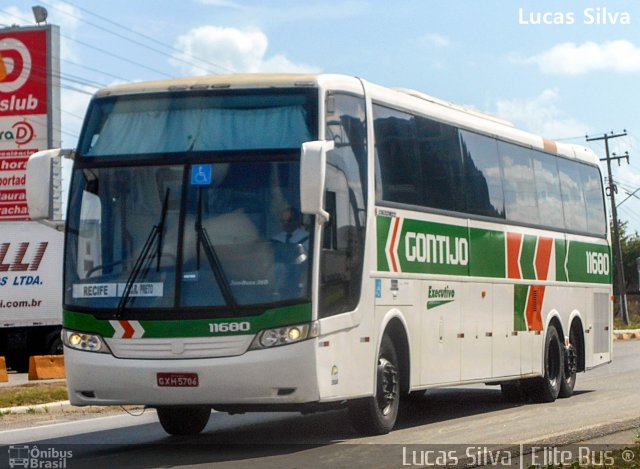 Empresa Gontijo de Transportes 11680 na cidade de Jaboatão dos Guararapes, Pernambuco, Brasil, por Lucas Silva. ID da foto: 4747335.