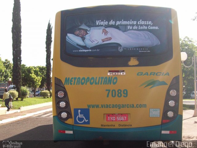 Viação Garcia 7089 na cidade de Rolândia, Paraná, Brasil, por Emanoel Diego.. Número da foto: #4745980.