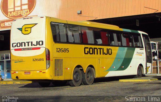 Empresa Gontijo de Transportes 12685 na cidade de Viana, Espírito Santo, Brasil, por Saimom  Lima. Número da foto: #4746936.
