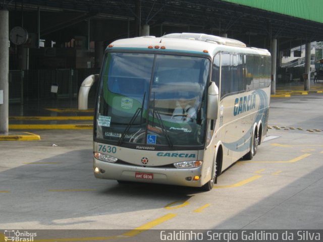 Viação Garcia 7630 na cidade de São Paulo, São Paulo, Brasil, por Galdinho Sergio Galdino da Silva. Número da foto: #5387915.