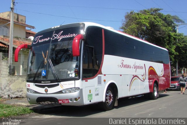 Trans Aguiar Fretamento e Turismo 35 na cidade de Tramandaí, Rio Grande do Sul, Brasil, por Daniel Espindola Dorneles. Número da foto: #5387638.