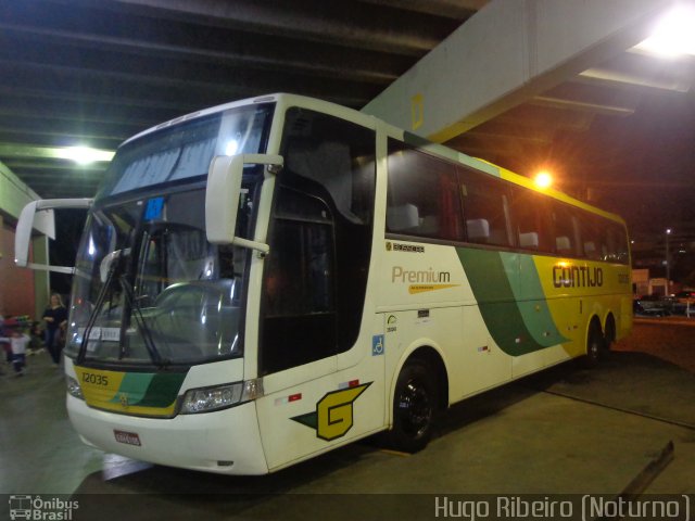 Empresa Gontijo de Transportes 12035 na cidade de Araxá, Minas Gerais, Brasil, por Hugo Ribeiro. ID da foto: 5387079.