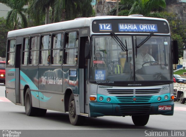 Viação Tabuazeiro 3817 na cidade de Vitória, Espírito Santo, Brasil, por Saimom  Lima. ID da foto: 5387645.