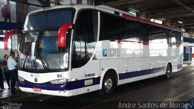 Breda Transportes e Serviços 1816 na cidade de São Bernardo do Campo, São Paulo, Brasil, por Andre Santos de Moraes. Número da foto: #5389326.