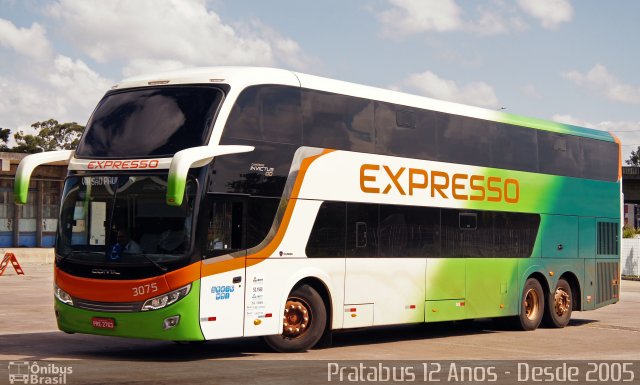 Expresso Transporte e Turismo Ltda. 3075 na cidade de Curitiba, Paraná, Brasil, por Cristiano Soares da Silva. ID da foto: 5388385.