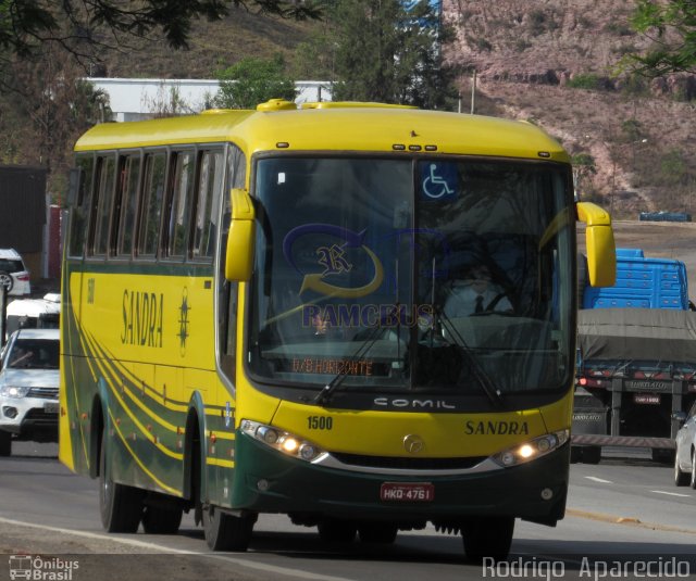 Viação Sandra 1500 na cidade de Conselheiro Lafaiete, Minas Gerais, Brasil, por Rodrigo  Aparecido. Número da foto: #5408817.