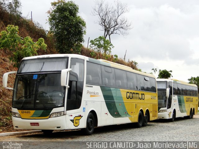 Empresa Gontijo de Transportes 12485 na cidade de João Monlevade, Minas Gerais, Brasil, por Sérgio Augusto Braga Canuto. ID da foto: 5409302.