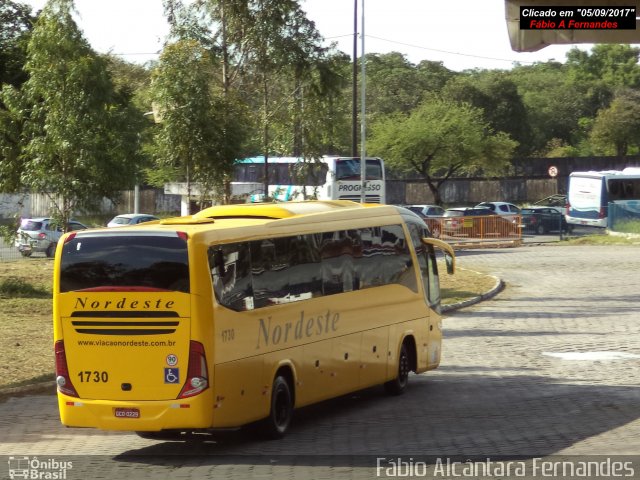 Viação Nordeste 1730 na cidade de João Pessoa, Paraíba, Brasil, por Fábio Alcântara Fernandes. ID da foto: 5408049.