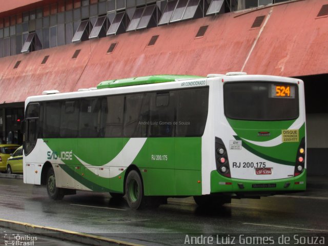 Viação São José RJ 200.175 na cidade de Rio de Janeiro, Rio de Janeiro, Brasil, por André Luiz Gomes de Souza. Número da foto: #5411915.