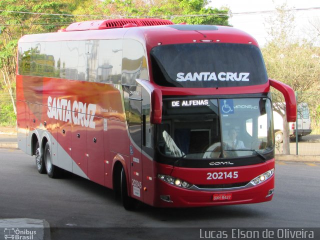 Viação Santa Cruz 202145 na cidade de Alfenas, Minas Gerais, Brasil, por Lucas Elson de Oliveira. Número da foto: #5410151.