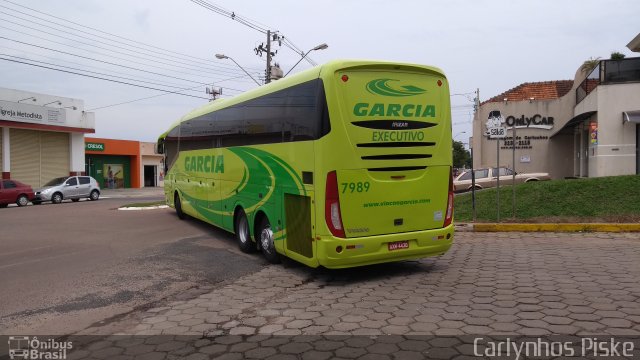 Viação Garcia 7989 na cidade de Castro, Paraná, Brasil, por Carlynhos Piske. ID da foto: 5411212.