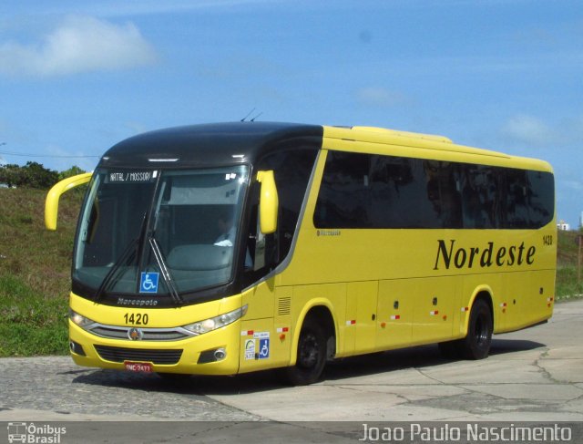 Viação Nordeste 1420 na cidade de Natal, Rio Grande do Norte, Brasil, por Joao Paulo Nascimento Silva. Número da foto: #5410613.