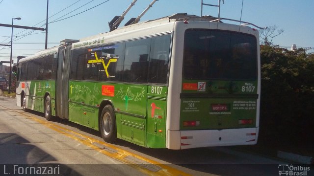 Metra - Sistema Metropolitano de Transporte 8107 na cidade de São Bernardo do Campo, São Paulo, Brasil, por Luiz Henrique Fornazari Toledo. Número da foto: #5409890.