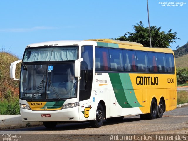 Empresa Gontijo de Transportes 12000 na cidade de João Monlevade, Minas Gerais, Brasil, por Antonio Carlos Fernandes. ID da foto: 5409934.