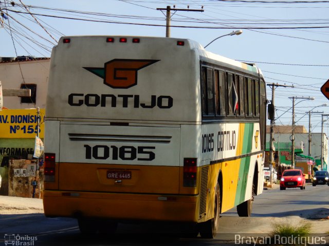 Empresa Gontijo de Transportes 10185 na cidade de Ribeirão das Neves, Minas Gerais, Brasil, por Brayan Rodrigues. ID da foto: 5411842.