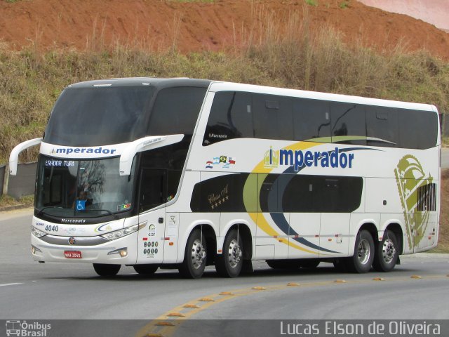 Imperador Turismo 4040 na cidade de Aparecida, São Paulo, Brasil, por Lucas Elson de Oliveira. ID da foto: 5410148.