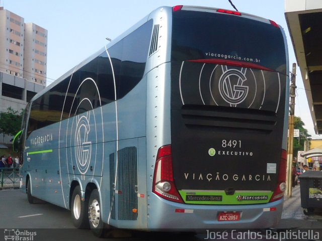 Viação Garcia 8491 na cidade de Sorocaba, São Paulo, Brasil, por José Carlos Baptistella. Número da foto: #5414689.