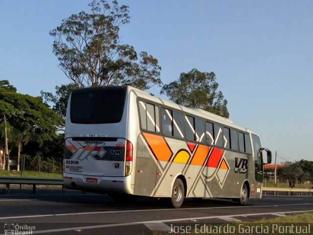 VB Transportes e Turismo 81208 na cidade de Monte Mor, São Paulo, Brasil, por José Eduardo Garcia Pontual. ID da foto: 5414422.