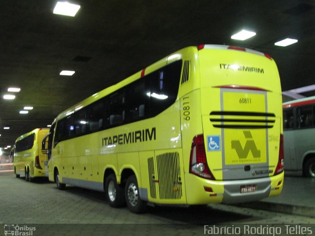 Viação Itapemirim 60811 na cidade de Belo Horizonte, Minas Gerais, Brasil, por Fabrício Rodrigo Telles. ID da foto: 5414609.