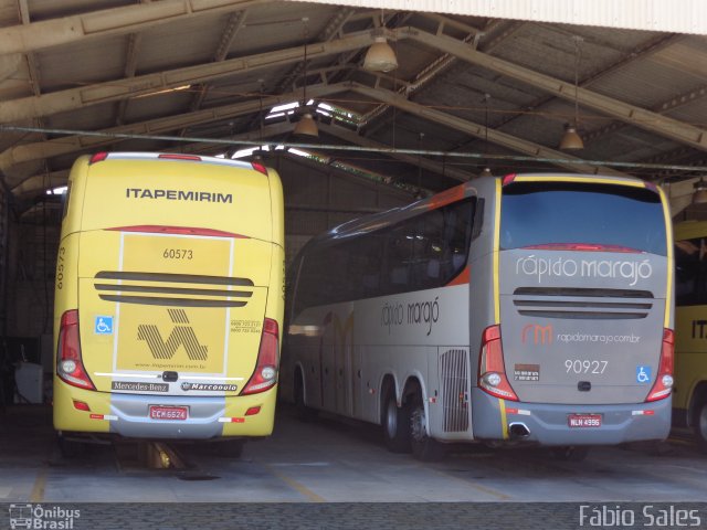 Viação Itapemirim 60573 na cidade de Guarapari, Espírito Santo, Brasil, por Fábio Sales. Número da foto: #5413805.