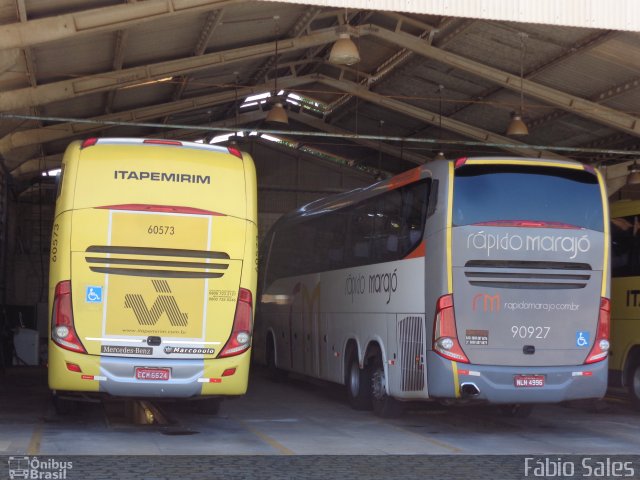 Viação Itapemirim 60573 na cidade de Guarapari, Espírito Santo, Brasil, por Fábio Sales. ID da foto: 5413805.