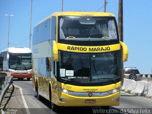 Rápido Marajó 51207 na cidade de Vitória, Espírito Santo, Brasil, por Wellington  da Silva Felix. Número da foto: #5413230.