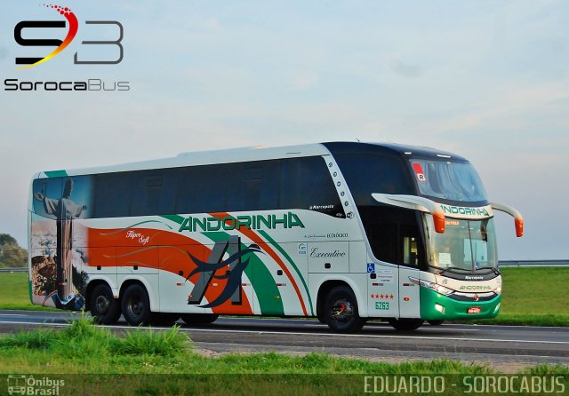 Empresa de Transportes Andorinha 6263 na cidade de Sorocaba, São Paulo, Brasil, por EDUARDO - SOROCABUS. Número da foto: #5412730.