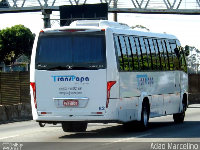 Trans Papa Turismo 82 na cidade de Belo Horizonte, Minas Gerais, Brasil, por Adão Raimundo Marcelino. ID da foto: 5414039.