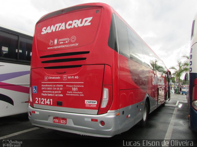 Viação Santa Cruz 212141 na cidade de Aparecida, São Paulo, Brasil, por Lucas Elson de Oliveira. Número da foto: #5416513.