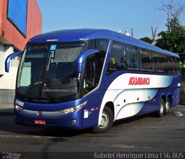 Viação Águia Branca 31880 na cidade de Rio de Janeiro, Rio de Janeiro, Brasil, por Gabriel Henrique Lima. Número da foto: #5415394.