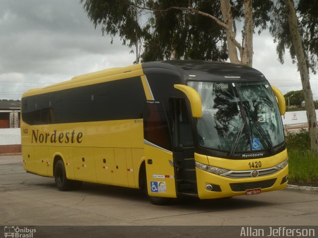 Viação Nordeste 1420 na cidade de Natal, Rio Grande do Norte, Brasil, por Allan Jefferson. Número da foto: #5417118.