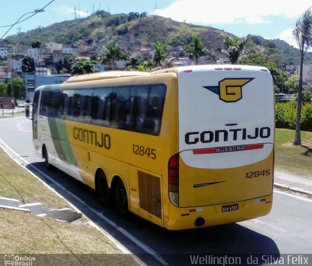 Empresa Gontijo de Transportes 12845 na cidade de Vitória, Espírito Santo, Brasil, por Wellington  da Silva Felix. ID da foto: 5414793.