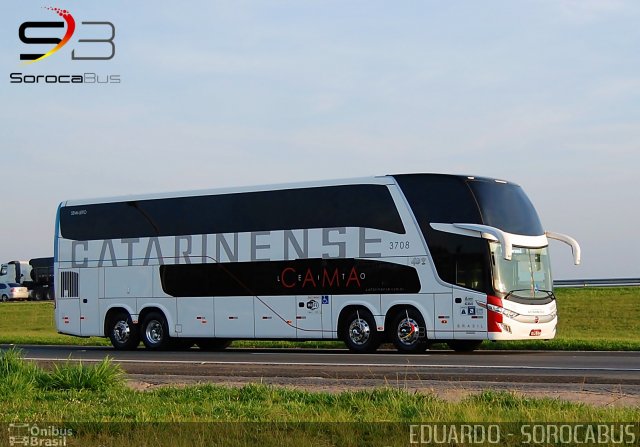 Auto Viação Catarinense 3708 na cidade de Sorocaba, São Paulo, Brasil, por EDUARDO - SOROCABUS. Número da foto: #5415510.